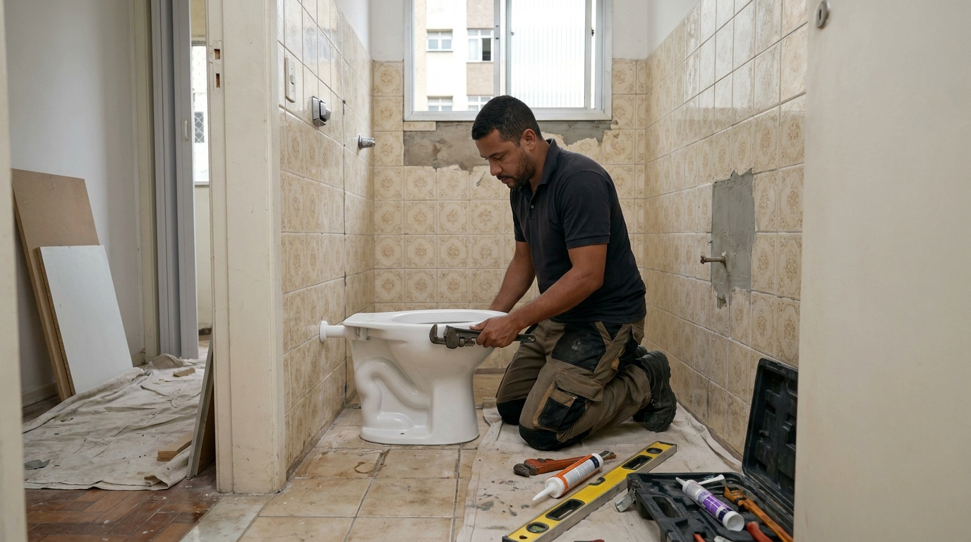 Reforço de vedação sanitária em Curitiba-PR
